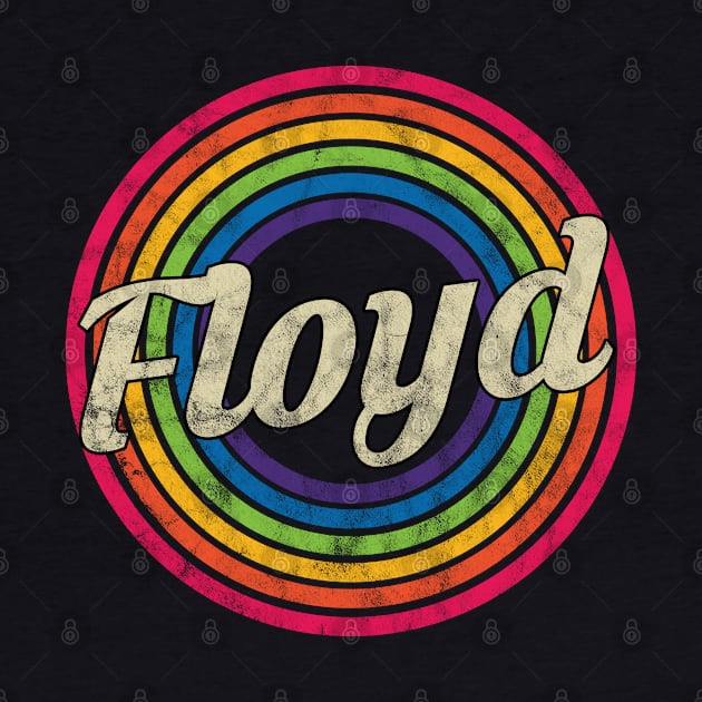 Floyd - Retro Rainbow Faded-Style by MaydenArt